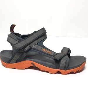 Teva Tanza Sandal in Gray and Orange 8